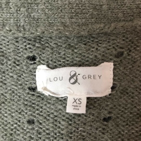 Lou & Grey Open Knit Draped Cardigan Sweater Sz XS - Picture 6 of 7